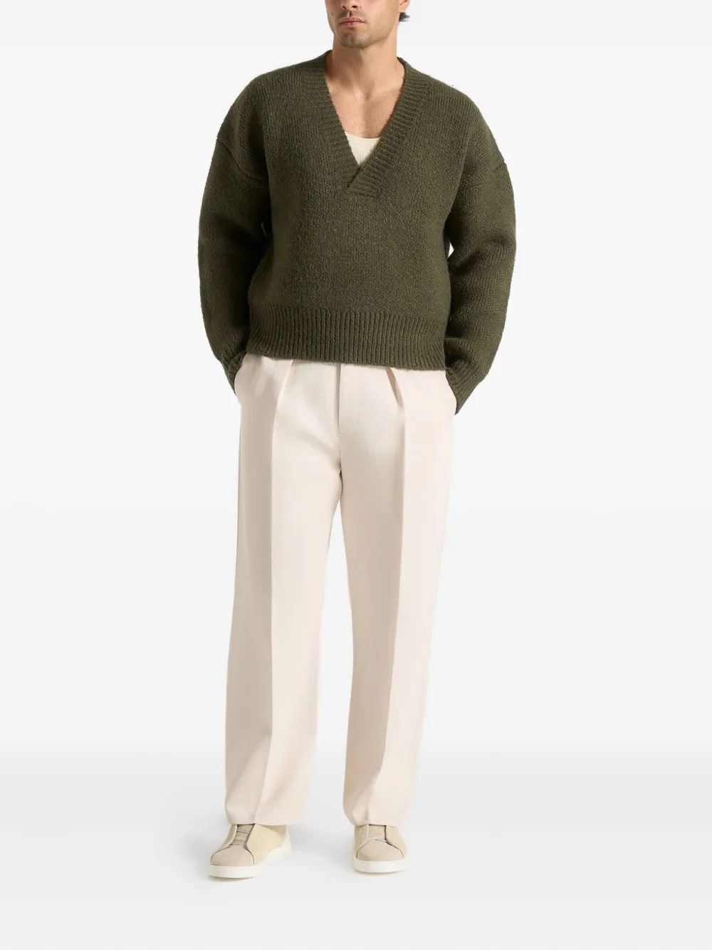 Manière De Voir Chad sweater - Groen