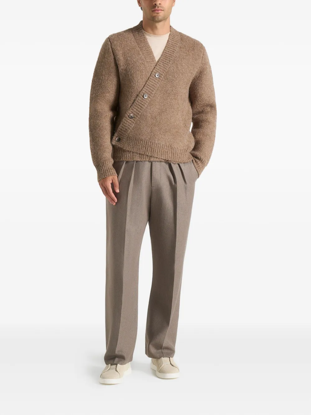 Manière De Voir Dani asymmetric cardigan | Neutrals | Image 1