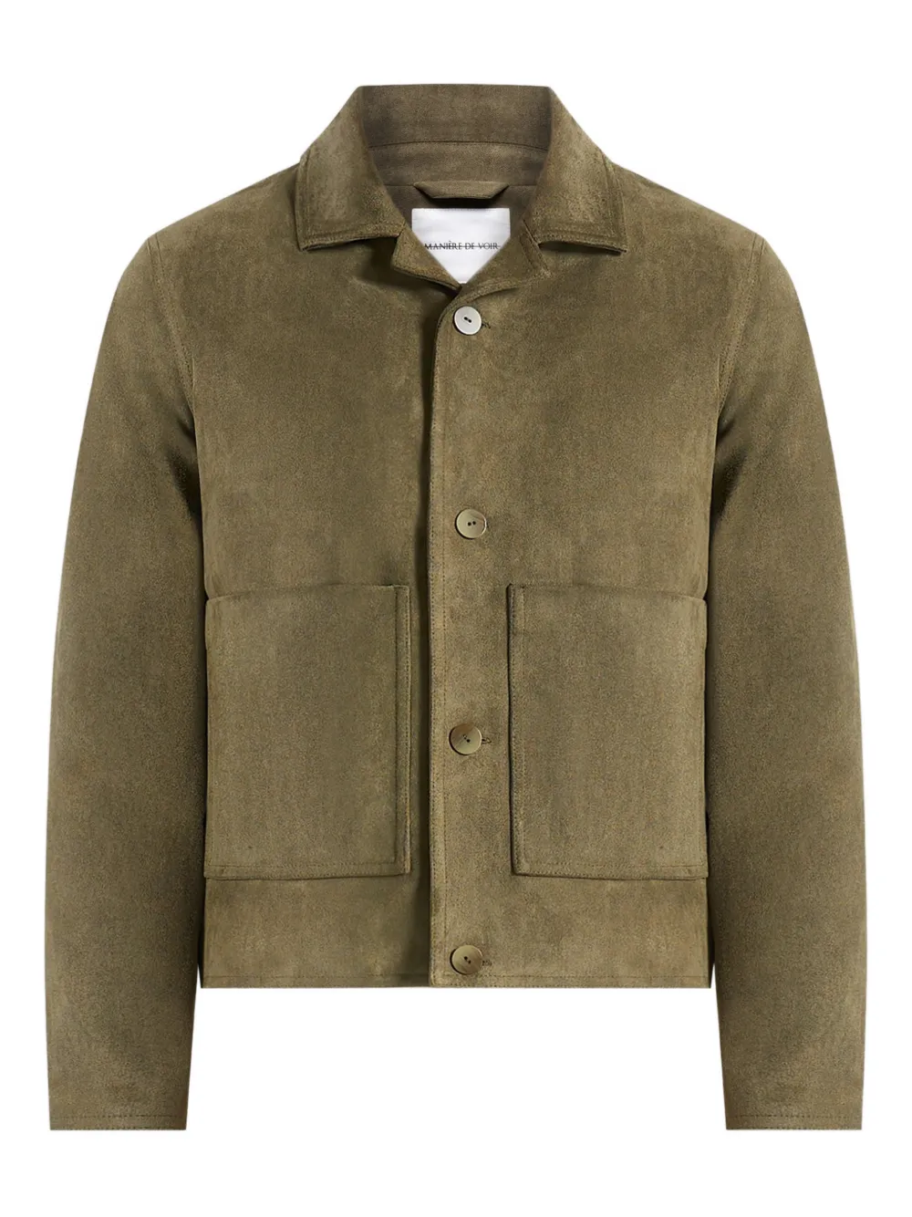 Manière De Voir Michel buttoned overshirt - Verde