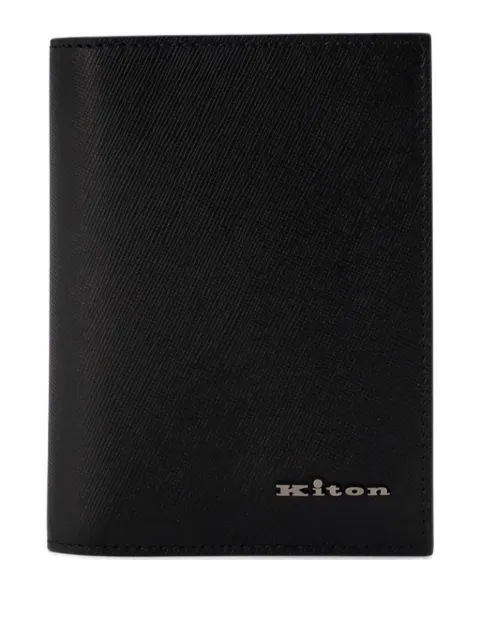 Kiton leather passport holder