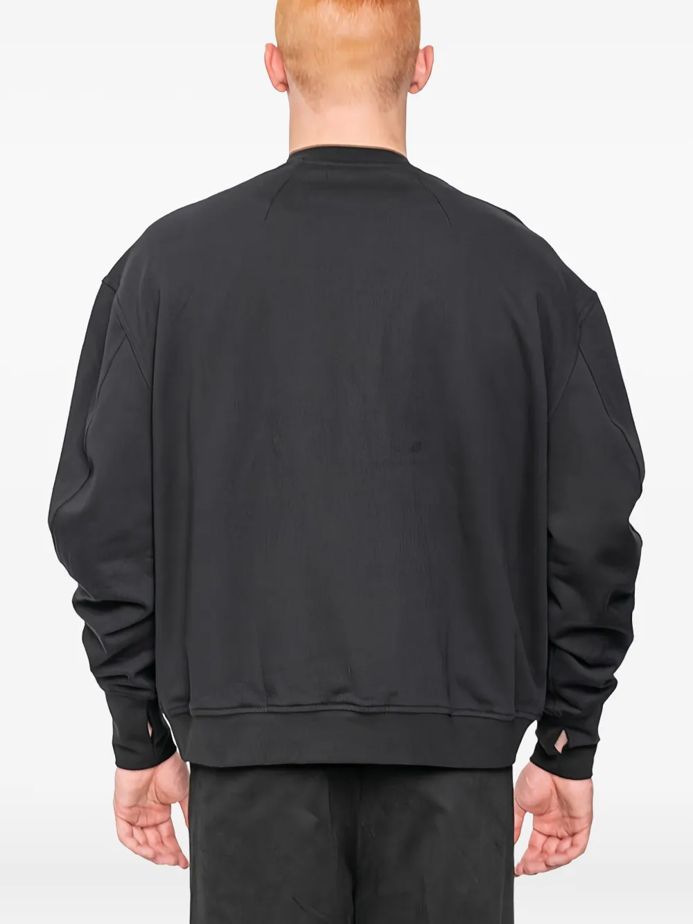 Joe Chia Deep Long-sleeve Sweatshirt In Black