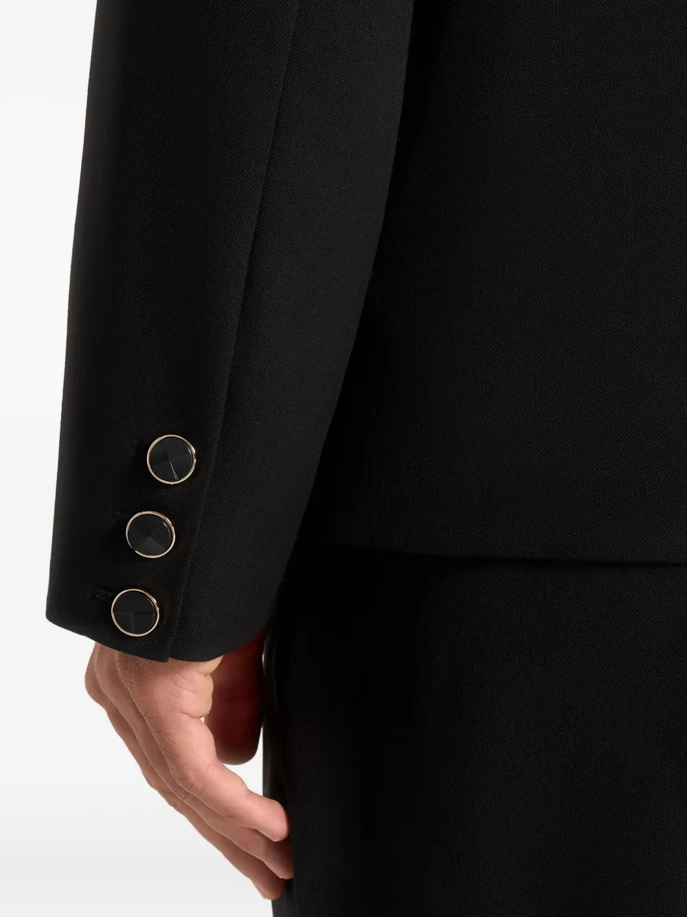 Manière De Voir Didier Double-breasted Blazer In Black