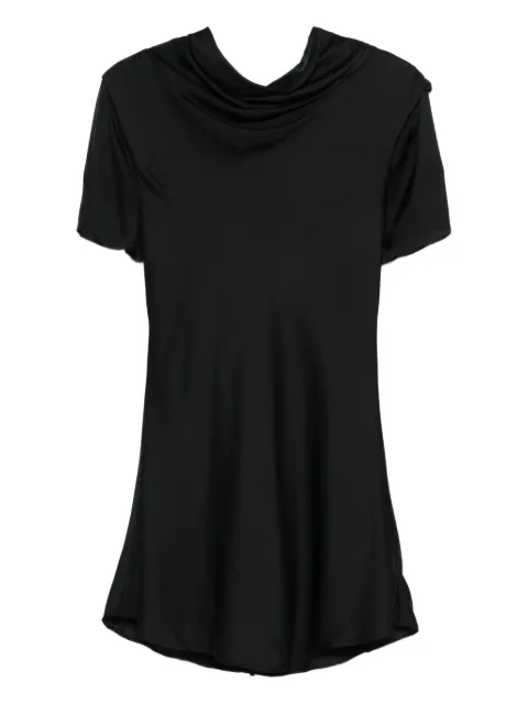 STAUD Iris cowl neck short sleeve dress