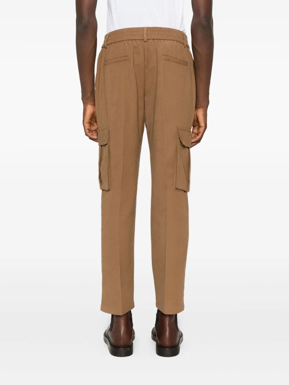 Imperial Drawstring-waist Cargo Trousers In Neutral