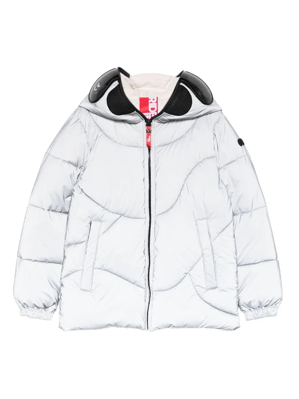 AI Riders on the Storm Young zip-fastening jacket - シルバートーン AI Riders on the Storm Young zip-fastening jacket - シルバートーン