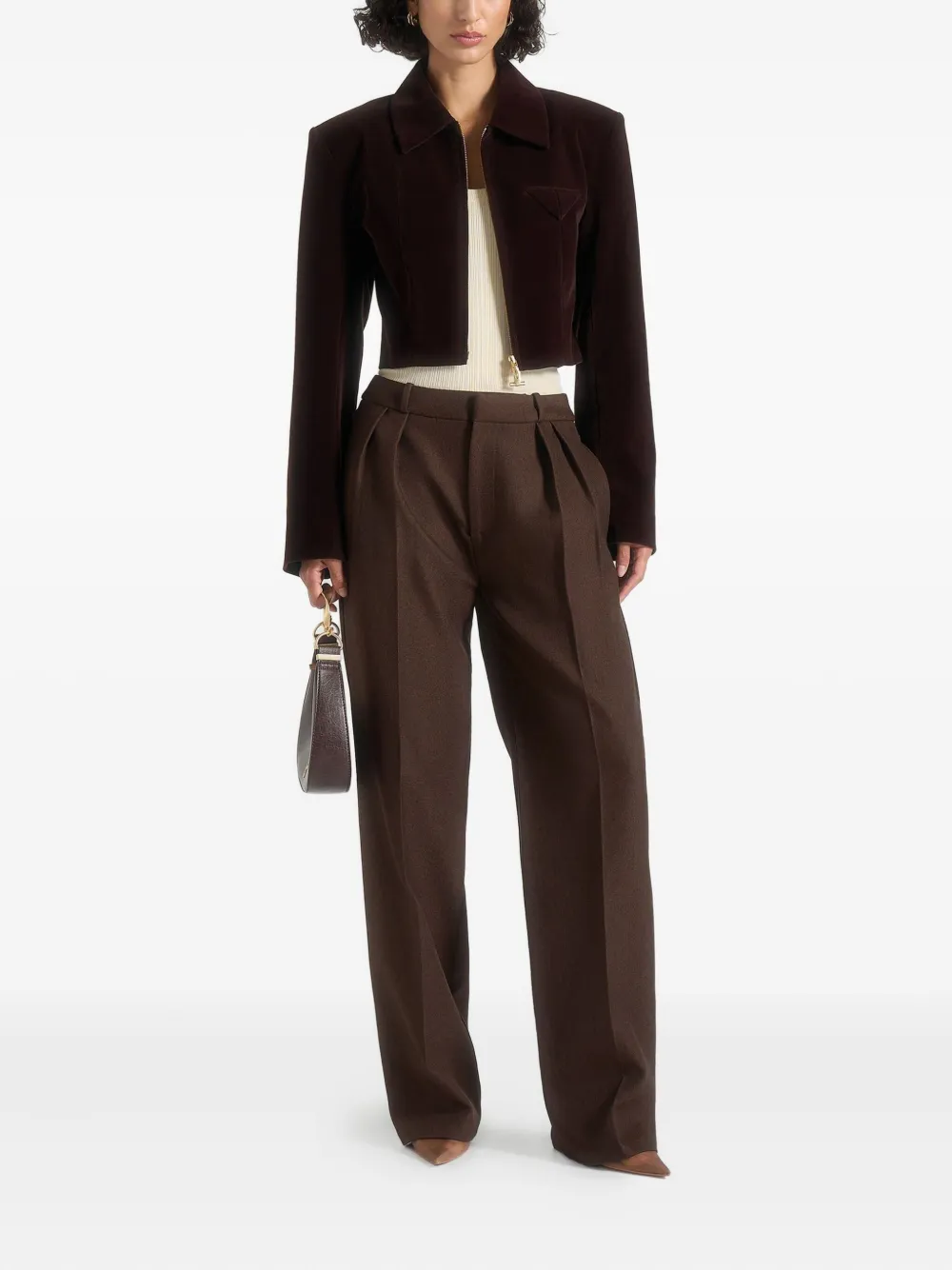 Manière De Voir Adina velvet zip jacket | Fitted Jackets | Image 2