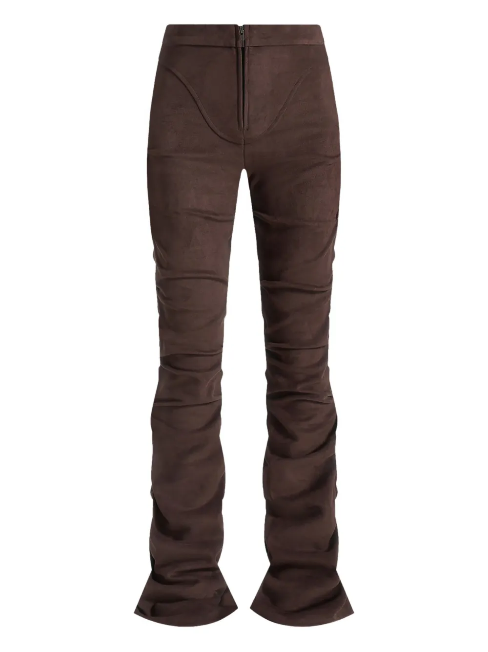 Manière De Voir Caroline tacked flared trousers - Braun