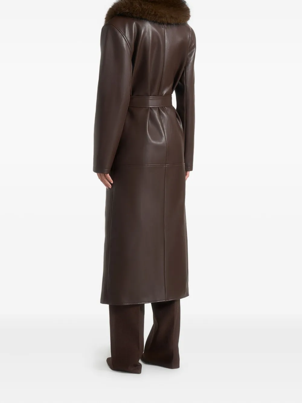 Manière De Voir Cenya belted coat | Faux Fur & Shearling Coats | Image 2