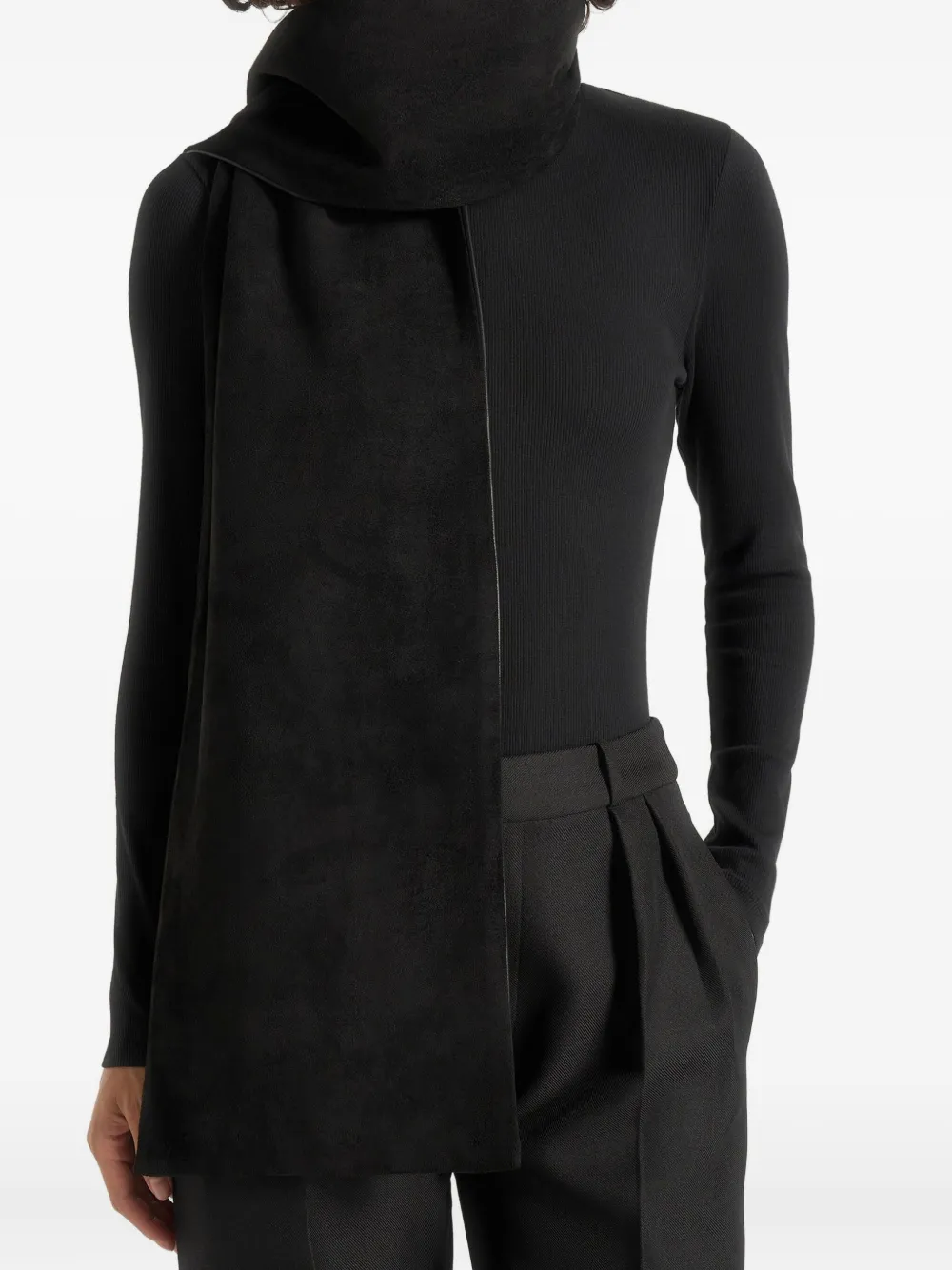 Manière De Voir Melia reversible Eiffel-patch scarf | Image 2