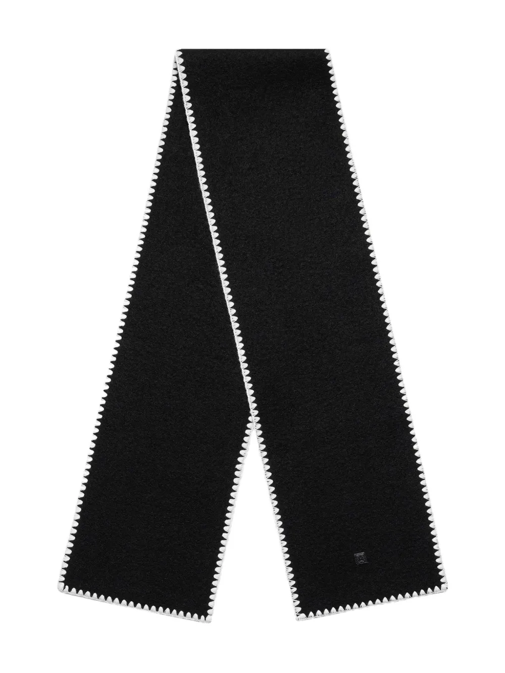 Manière De Voir Aube stitched scarf | Black | Image 1
