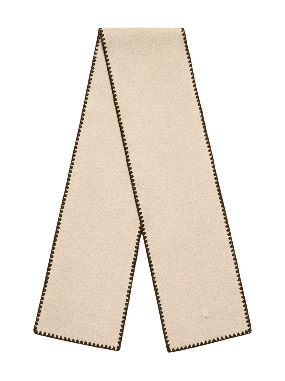 Manière De Voir Aube stitched scarf | Neutrals | Image 1