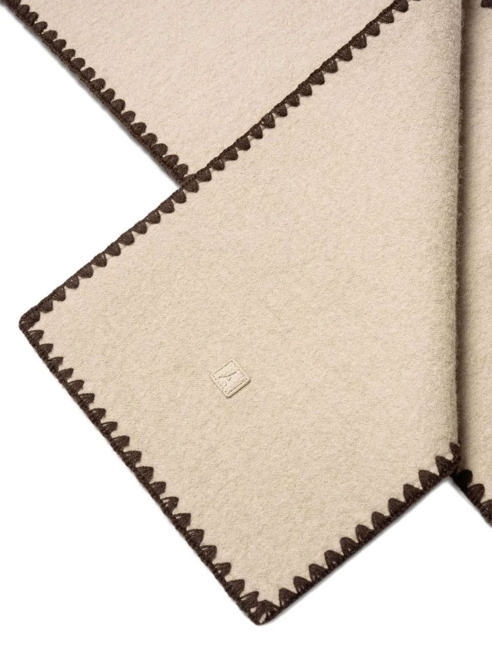 Manière De Voir Aube Stitched Scarf In Brown