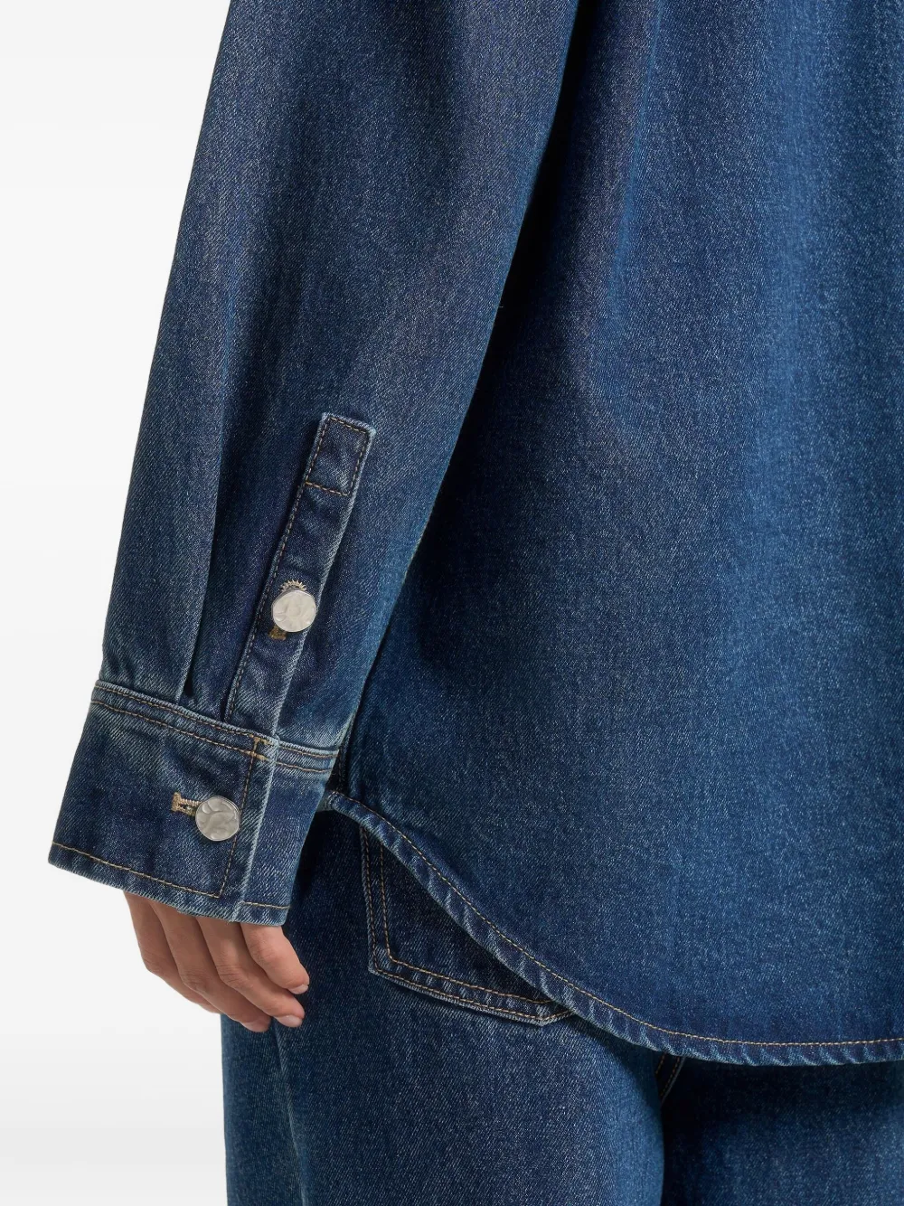 Manière De Voir Joy Hemdjacke Mit Taschen In Blue
