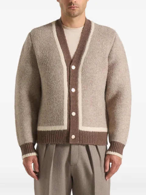 Manière De Voir Elon contrast-panel button cardigan