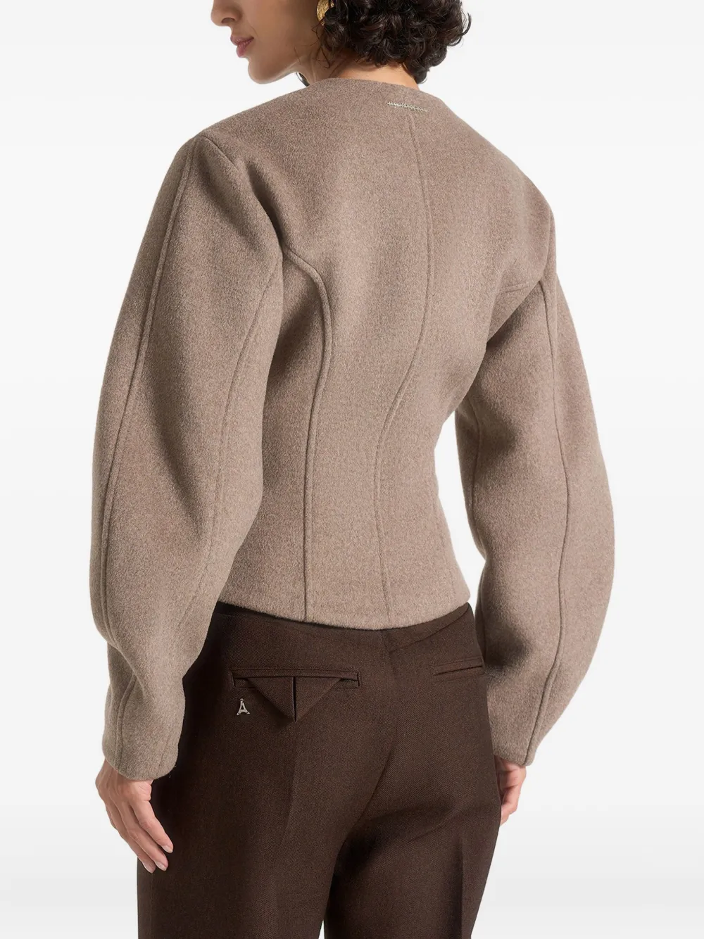 Manière De Voir Aya Jacket In Brown