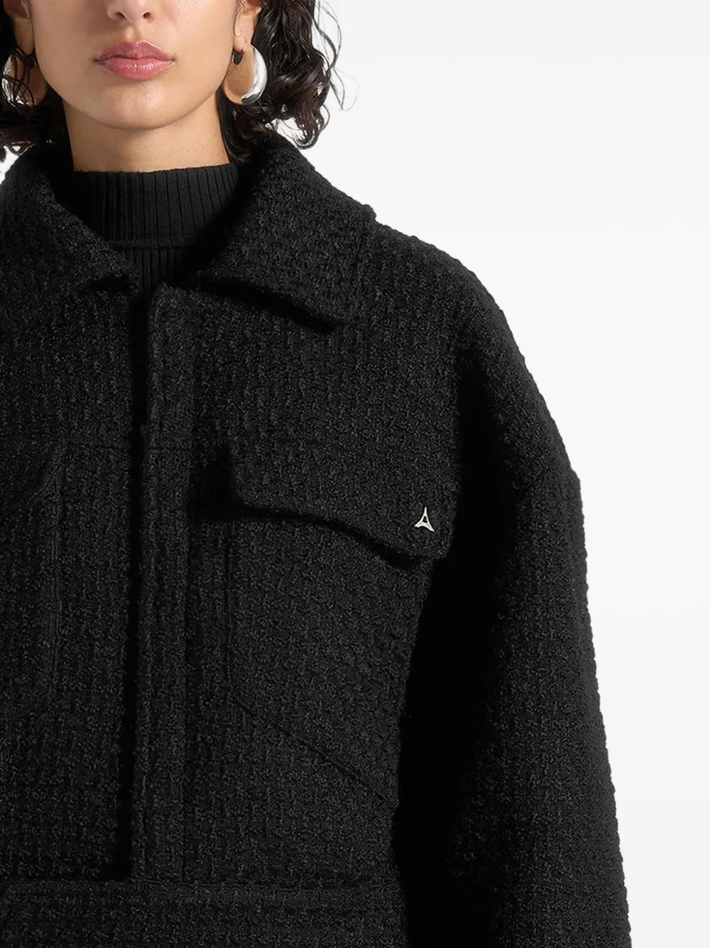 Manière De Voir Naela tweed jacket - Nero