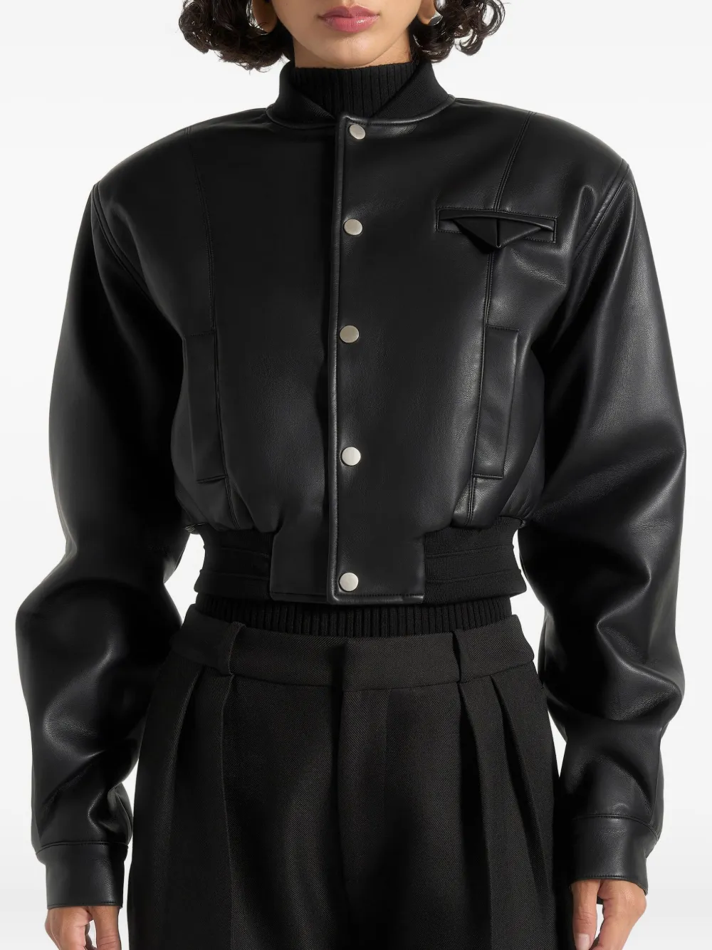 Manière De Voir Zina bomberjack met zak Zwart