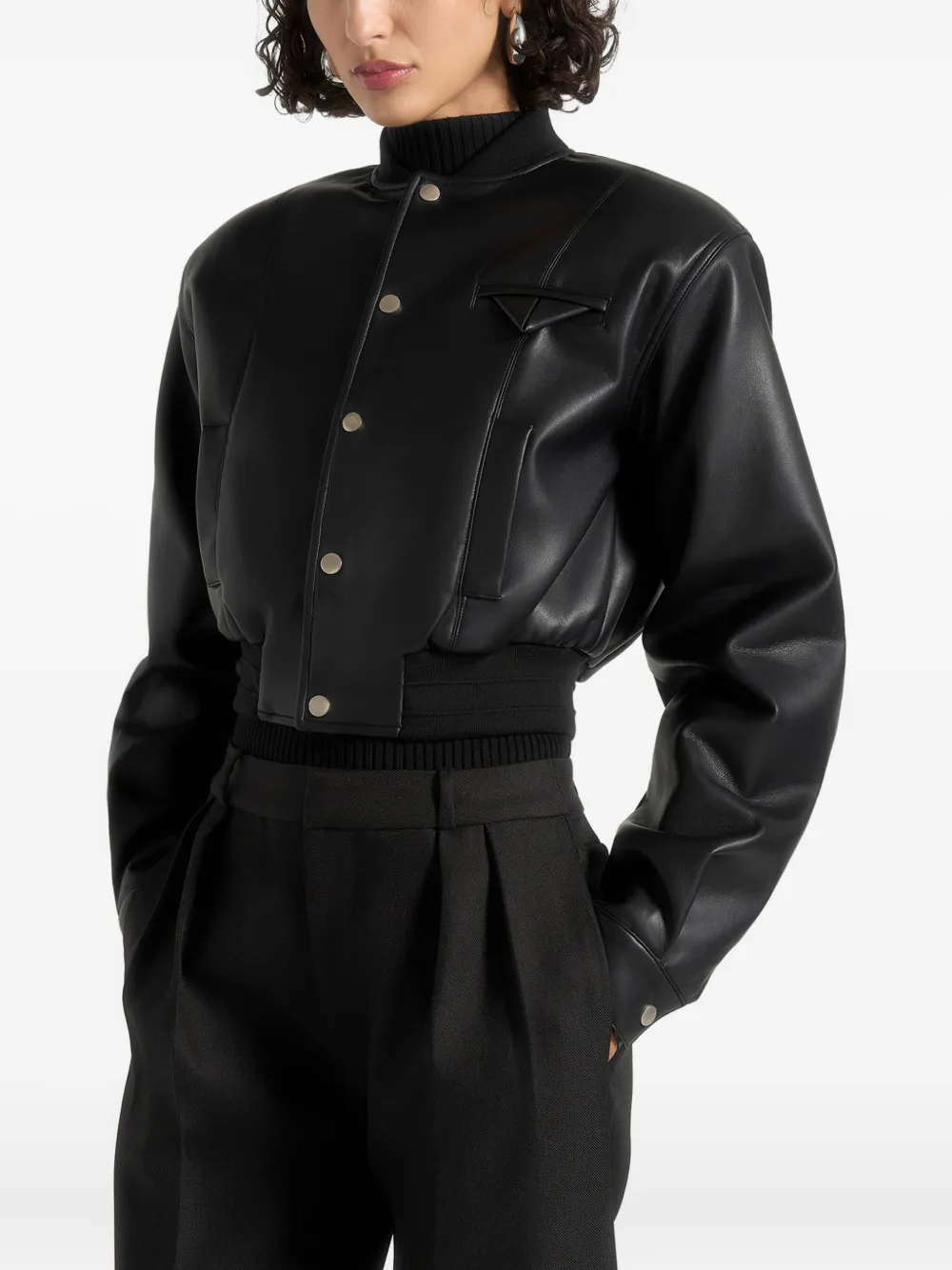 Manière De Voir Zina bomberjack met zak Zwart