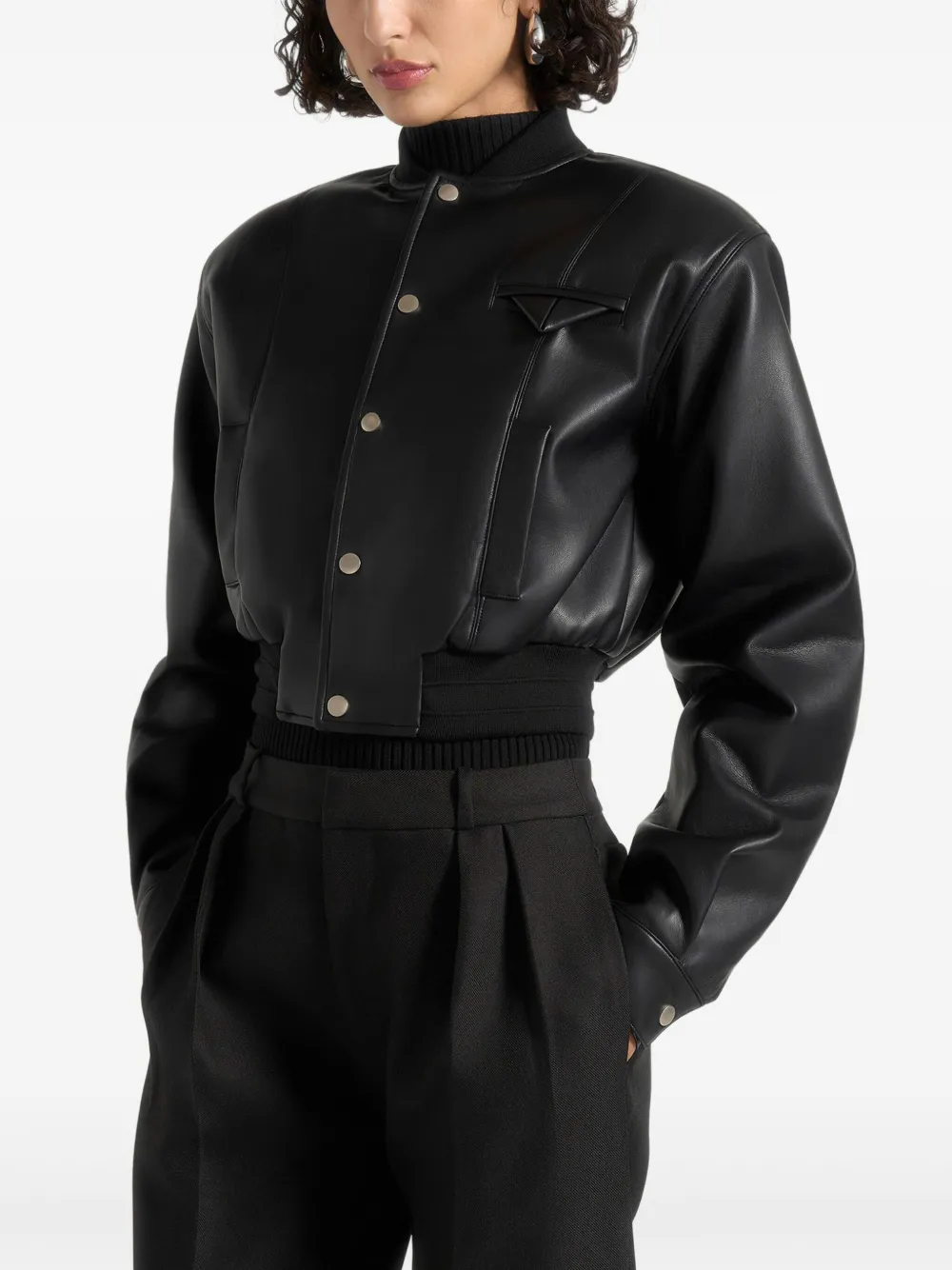 Manière De Voir Zina bomberjack met zak Zwart