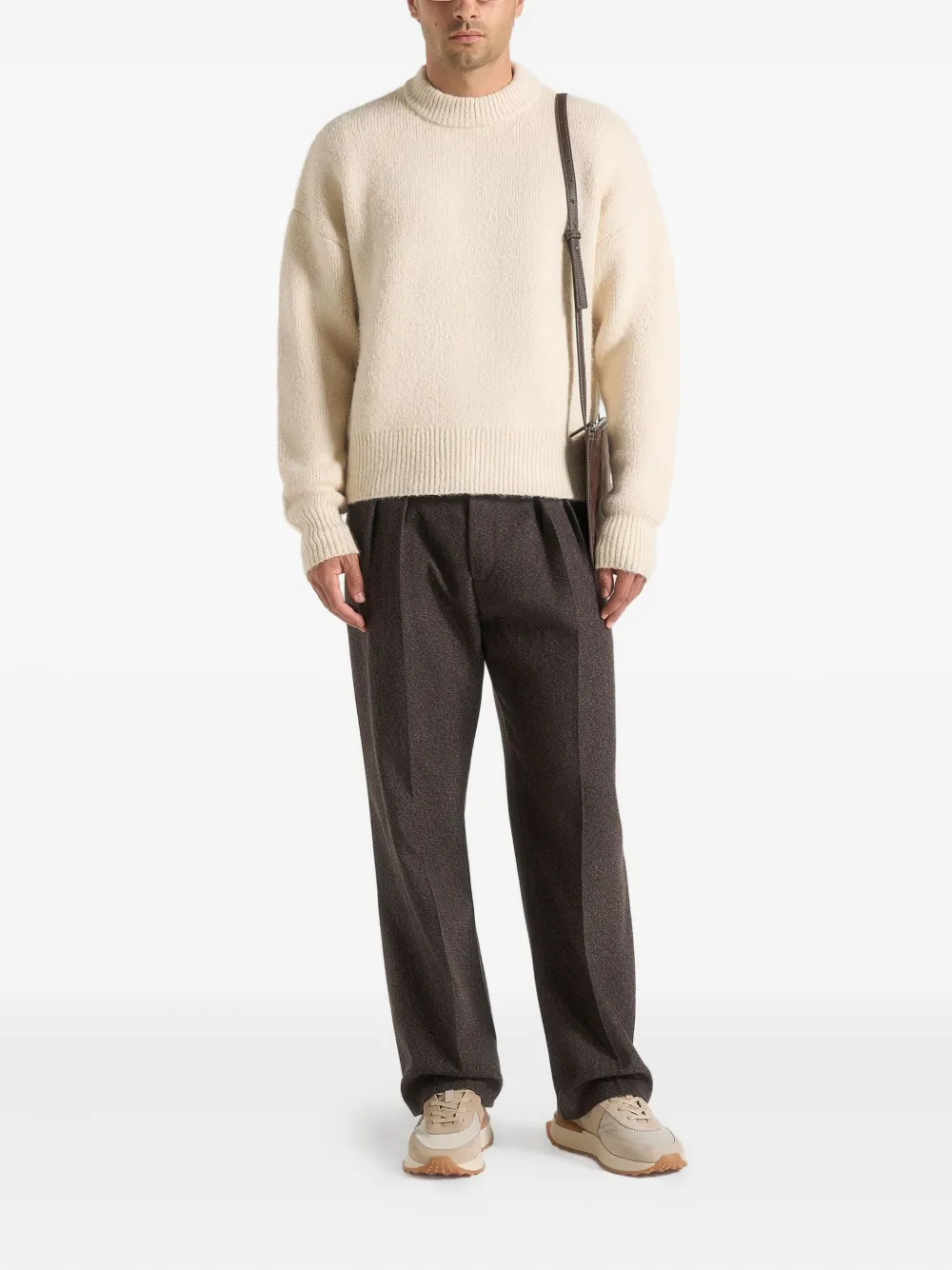 Manière De Voir Chris crew-neck sweater - Beige
