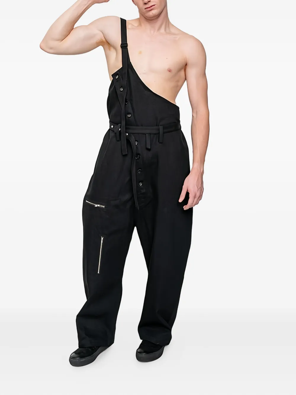 Joe Chia Vorian button-detail dungarees | Image 2