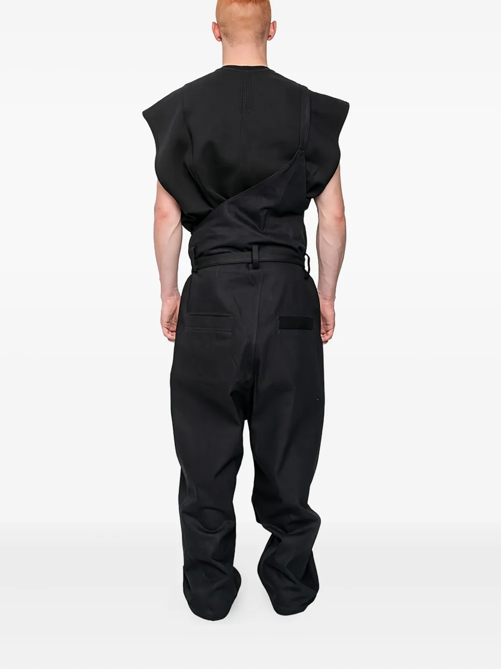 Joe Chia Vorian tuinbroek met knoopdetail Zwart