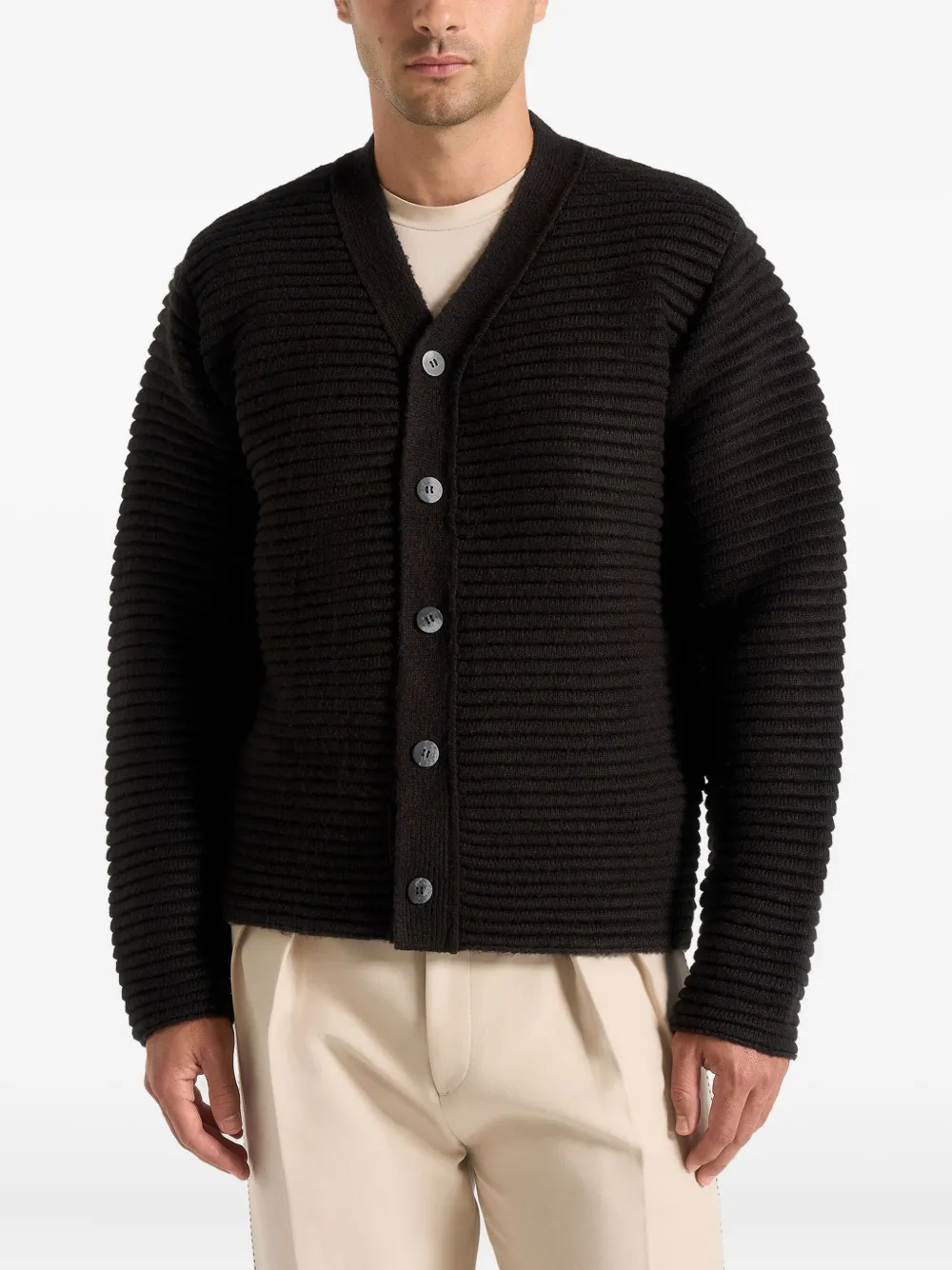 Manière De Voir Anton ribbed-knit cardigan | Cardigans | Image 2