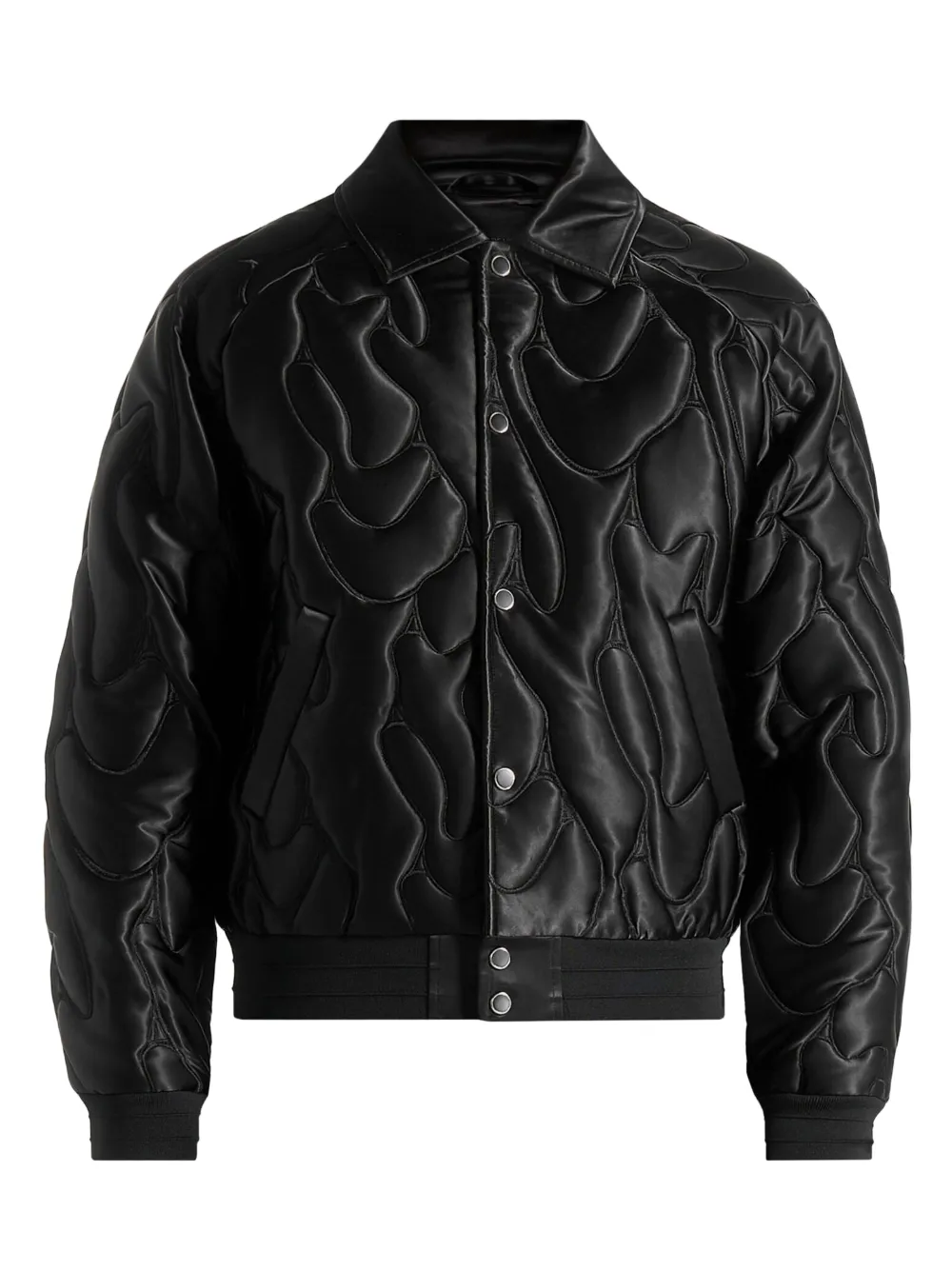 Manière De Voir Ugo quilted satin jacket - Nero