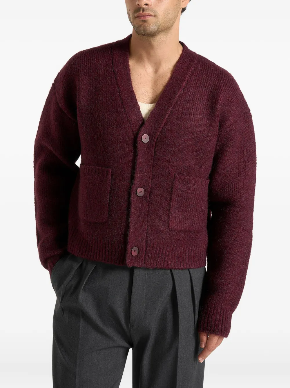 Manière De Voir Charlie V-neck cardigan | Red | Image 1