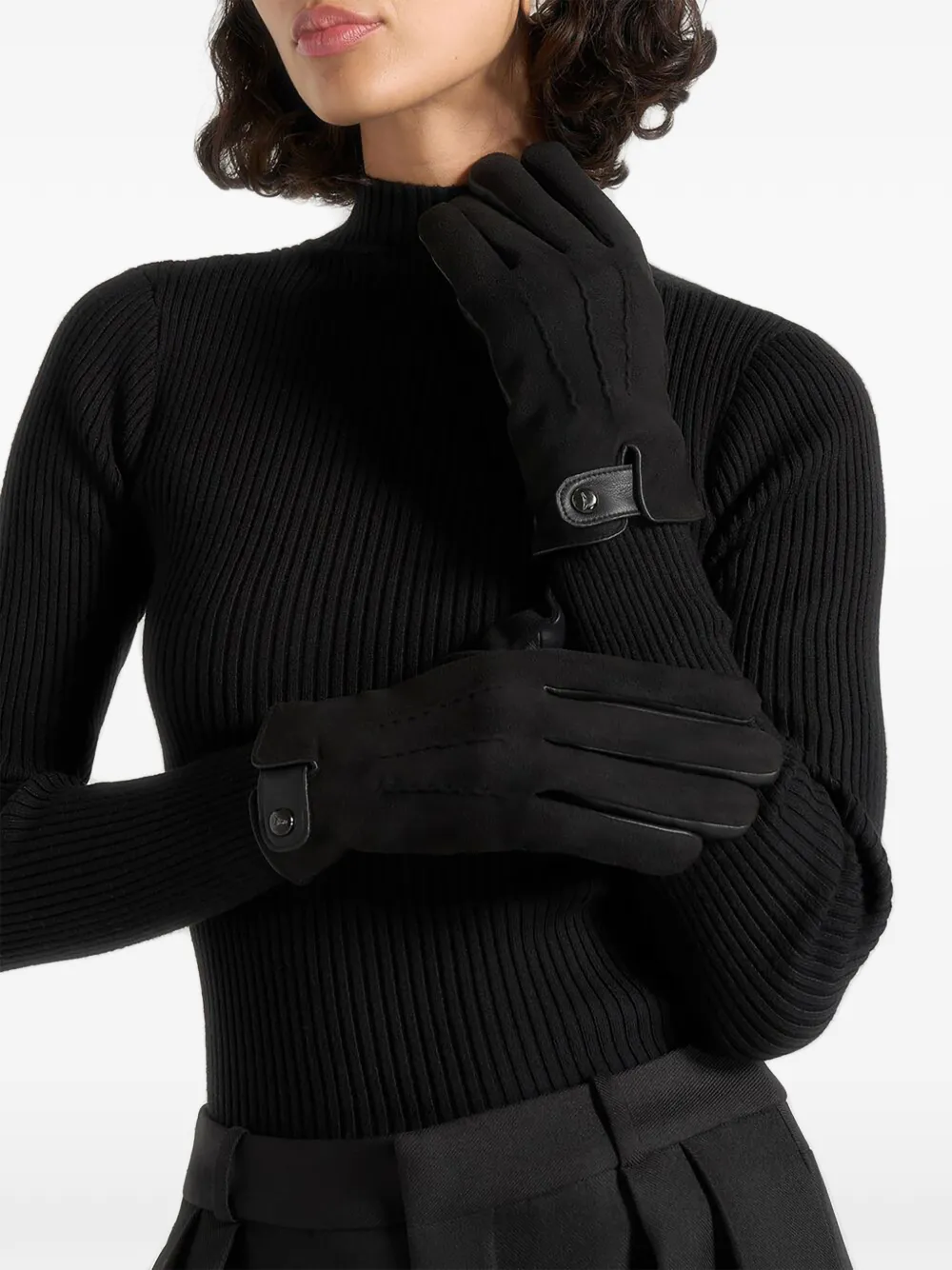 Manière De Voir Guanti Mario in pelle sintetica - Nero