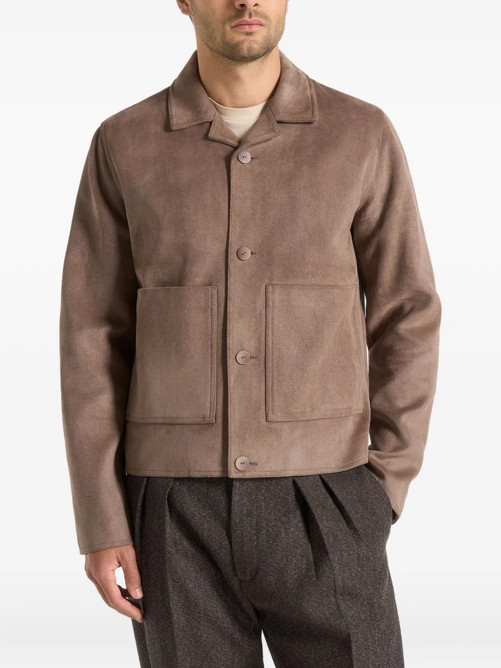 Manière De Voir Michel buttoned overshirt - Toni neutri