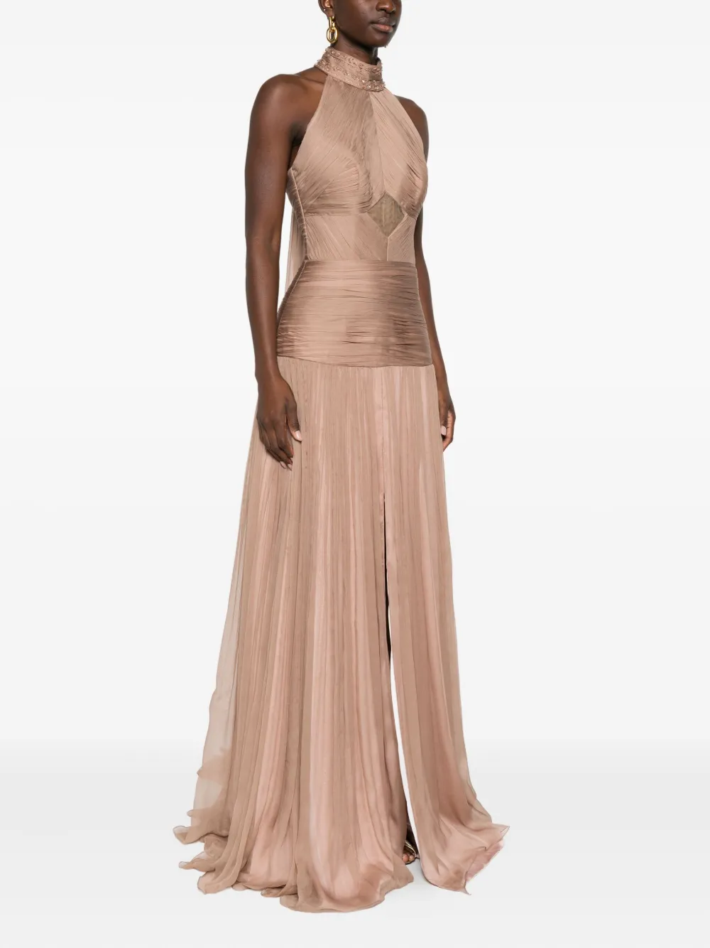  M.marquise Irena Maxi Dress - Neutrals 