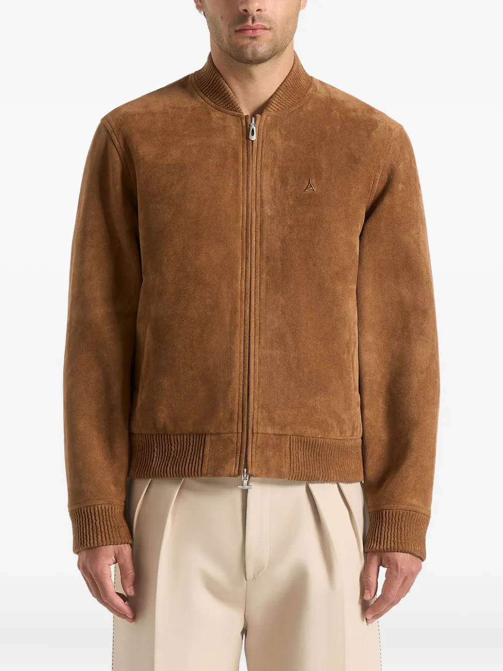 Manière De Voir Arsène Bomber Jacket In Brown