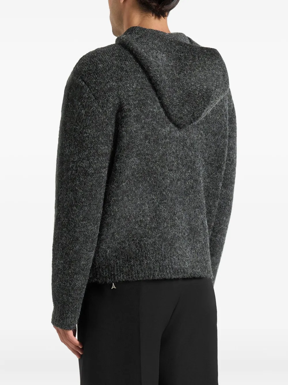 Manière De Voir Billie Hooded Jacket In Gray