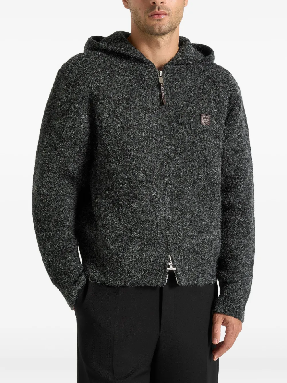 Manière De Voir Billie hooded jacket | Grey | Image 1