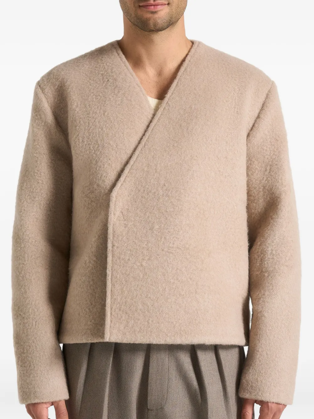 Manière De Voir Loris wollen jas Beige