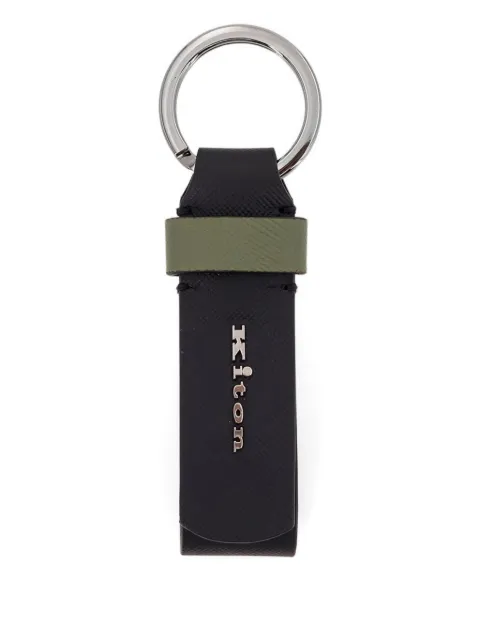 Kiton logo-detailing keyring