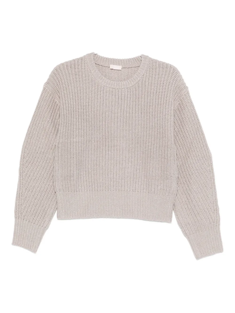 Liu •jo Lurex-detail Sweater In Neutral