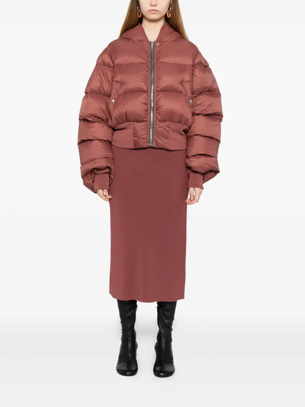 Rick Owens chamarra capitonada con capucha | Chamarras capitonadas | Image 2