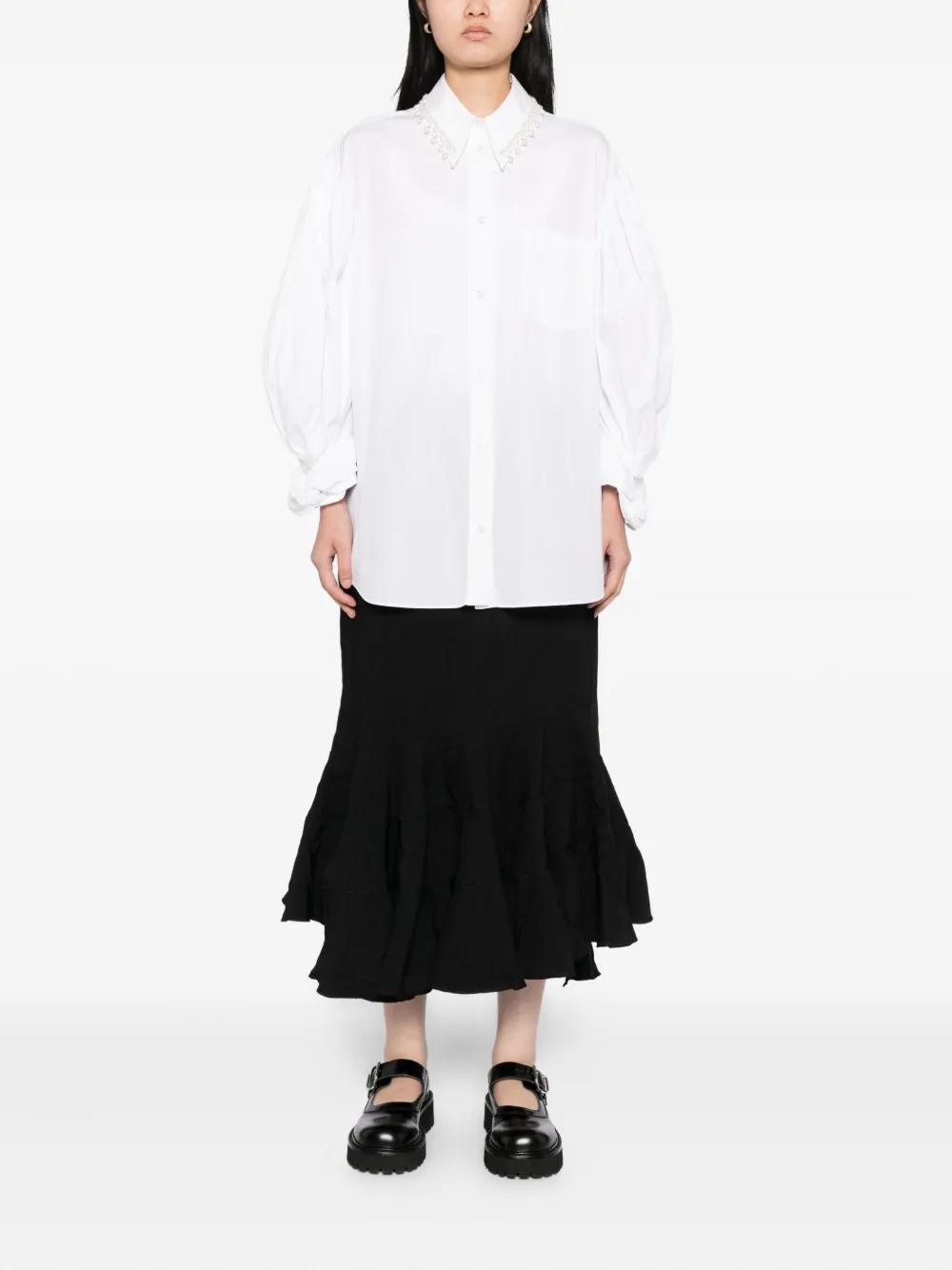 Comme Des Garçons Comme Des Garçons Gelaagde rok - Zwart
