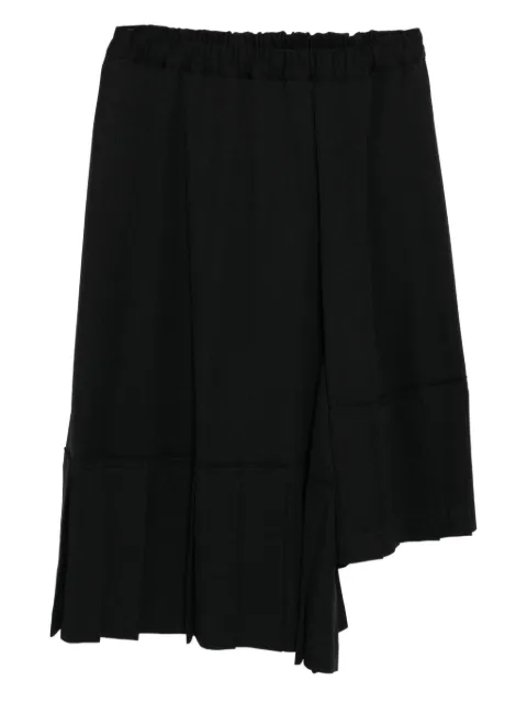 Comme Des Garçons Comme Des Garçons asymmetric pleated skirt