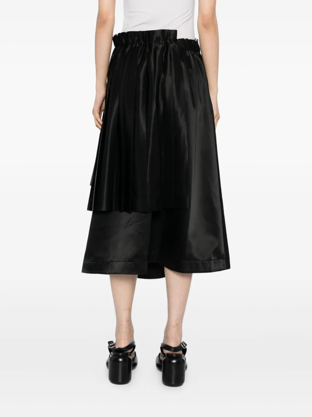 Noir Kei Ninomiya Gelaagde rok Zwart