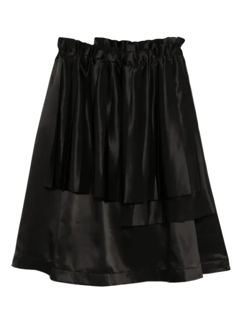 Noir Kei Ninomiya jupe à volants superposés