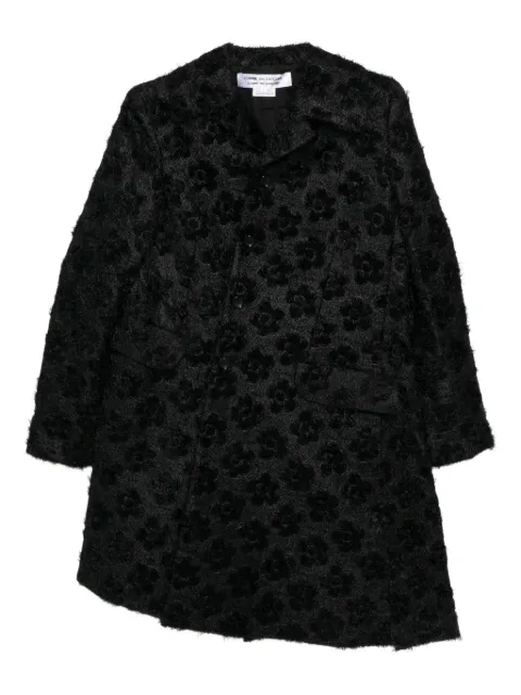 Comme Des Garçons Comme Des Garçons asymmetric floral coat