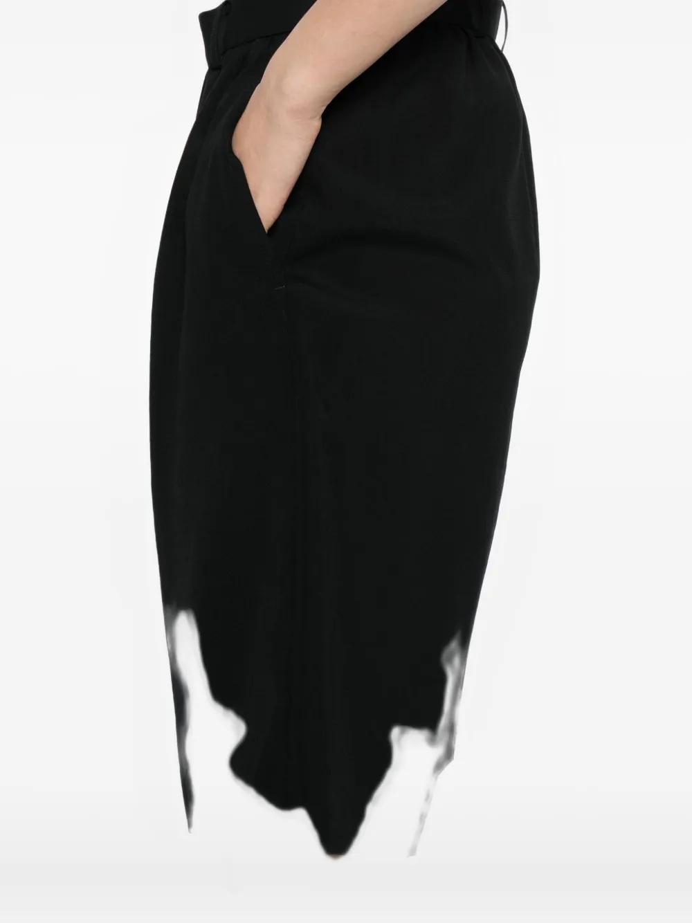 Comme Des Garcons Girl Wool Shorts In Black