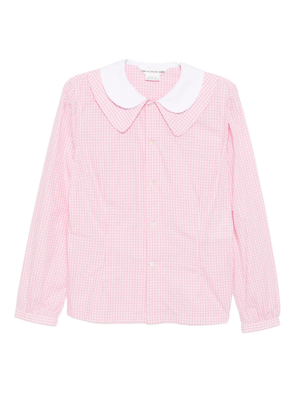 Comme Des Garcons Girl Double-collar Shirt In Pink