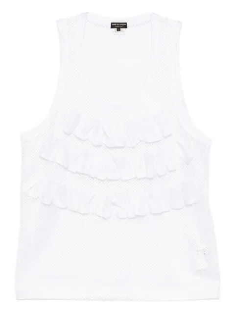 Comme des Garçons Homme Plus mesh raffled vest 