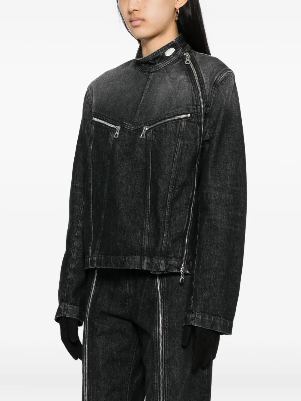Jean Paul Gaultier Denim jack Zwart
