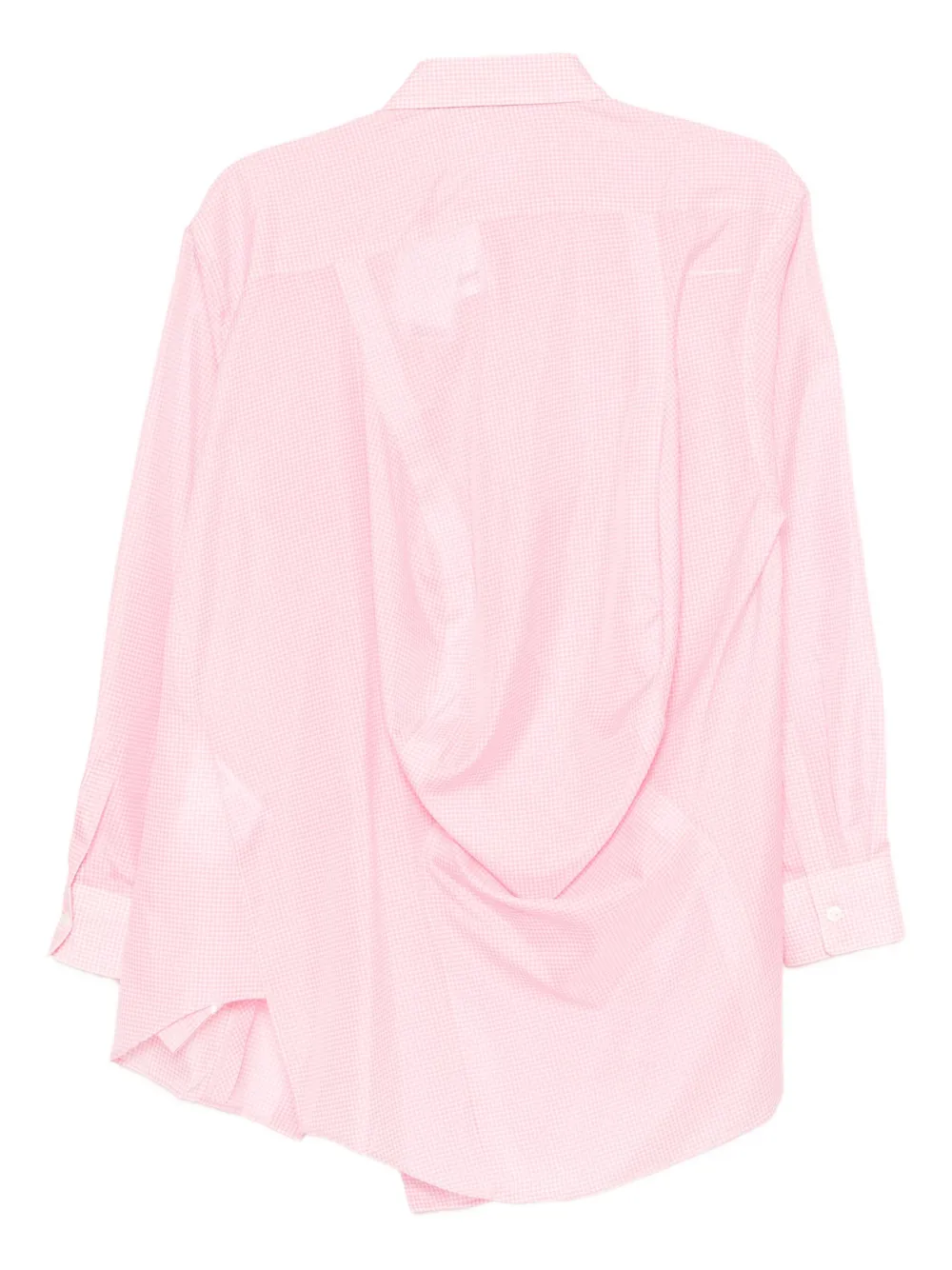 Comme Des Garçons Checked Shirt In Pink