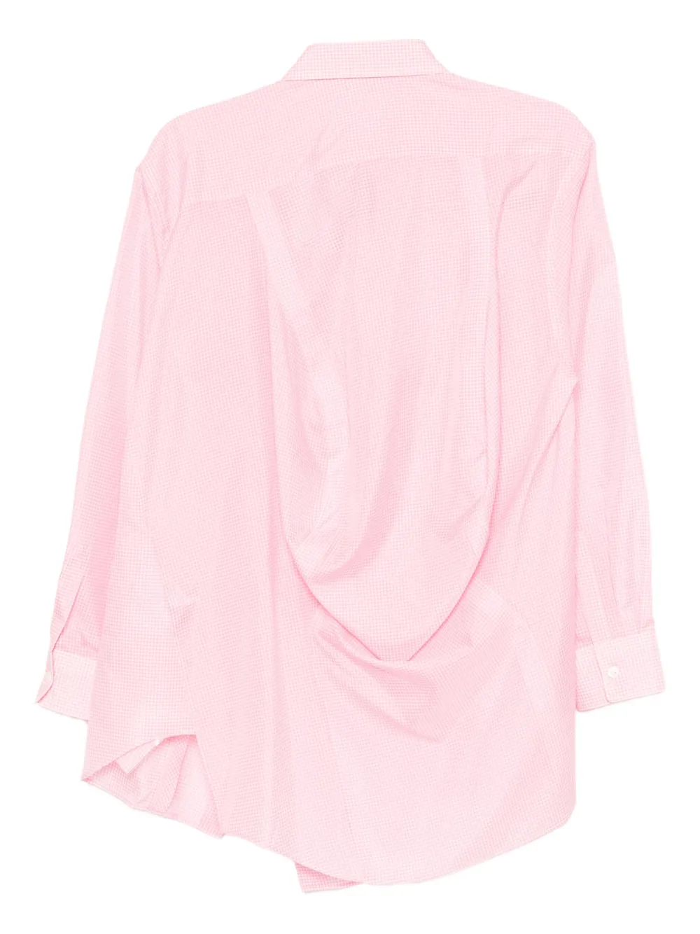 Comme Des Garçons Geruit blouse Roze